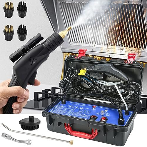 Miuxe Pulitore Vapore Cordless Ad Alta Pressione, Macchina per Pulizia del Bagno Portatile Ad Alta Temperatura da 100-120℃ per La Pulizia Dell'auto, Macchina per Pulizia delle Fughe Manuale