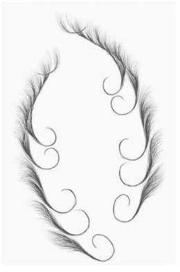 ARYU Latin Stage Performance Pony Aufkleber Tattoo Aufkleber Wasserdicht Und SchweißFest Gebrochenes Haar Aufkleber 011