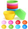 LIHAO Cupcake Molds 40 PCS Silicone Baking Cups Cupcake Cases Muffin Molds Nonstick Baking Cups for Cupcake Liners (8 Colors)