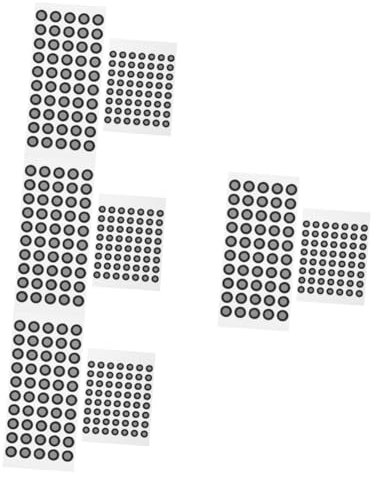 Gatuida 424 Stk Laserreflektierende Markierungen 3d-marker-scan 3d-scan-spray-pop 3d-scanner-markierungspunkt Reflektierender Folienmarkierungspunkt Scan-markierungsaufkleber Film Tinte