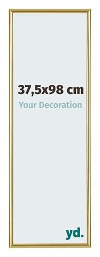 yd. Your Decoration - Bilderrahmen 37.5x98 cm - Gold - Bilderrahmen aus Kunststoff mit Acrylglas - Antireflex - Rahmen 37.5x98 cm - Annecy