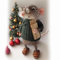 XCASDELKG Cute Needle Felted Mouse, Handmade Felt Mouse Ornament, Christmas Wool Felt Animal Decorations, Cute Christmas Mouse Doll for Kids, Perfect for Christmas Tree Decor (Scholar)