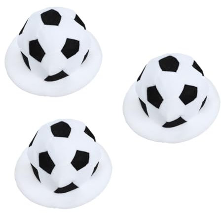YARNOW 3st Fußballmütze Sportparty-plüschhut Fußball-jubelhut Fußballspielhut Neuheit-partyhüte Fußballkappe Fußball-haarband Zubehör Für Fußballpartys Fußballspielkappen Fan-hut Acryl