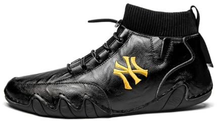 Xuanke Boxschuhe Herren Wrestling Trainingsschuhe Combat Boxers Trainer Atmungsaktiv Boxen Kampfsport Schuhe Fitnesschuhe Bodybuilding Boxing Boots38-46 (Schwarz,44)