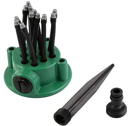 BESPORTBLE 360degree Garden Automatic Sprinkler Drip Watering System for Plant Feeders Water Sprinkler Nozzle for Lawn and Garden