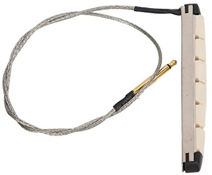 Bridge de Bâton de Pick-up Guitare Compact - Design intégré, Structure Amovible, Idéal pour la Guitare Basse Acoustique à 6 Cordes, Apparence Fabriquée