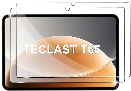 zZjoOoj 2 Stück Schutzfolie Kompatibel mit TECLAST T65/T65 Plus (13.4 Zoll, Modell 2025) für Schutzglas,9H Gehärtetes Displayschutz,und Blasenfrei,Anti-Kratzen,HD Klar