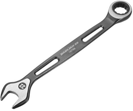 sourcing map Ratcheting Combination Wrench 22mm Metric 12 Point CR-V Electrophoresis Double Box Open-Ended Ratchet Wrenches with 72 Tooth 5° Swing Industrial Grade Spanner Tool for Repair