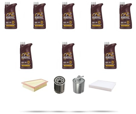 Kit tagliando 4 FILTRI e 8L OLIO M compatibile con Nissan Qashqai (J10E,JJ10E) 2.0 dCi 110kw Dal 2007