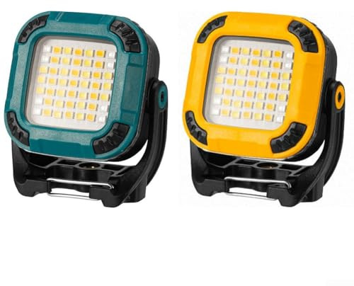 Lampe de camping en plein air, lampe de travail LED pour réparation de tente de jardin, lampe d'inspection portable rechargeable (bleu)