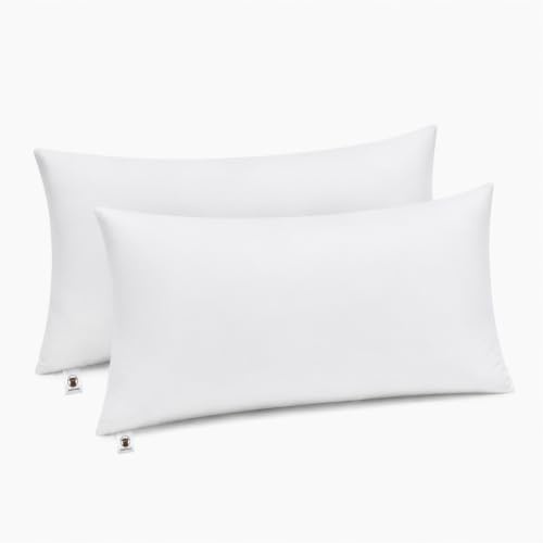 Makimoo Kopfkissen 2er Set, Kissen für Bett und Dekokissen, Polyester Innenkissen Füllkissen for Sofakissen Zierkissen (40 x 80 cm)