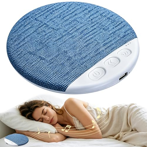 Altavoz de Almohada Bluetooth Ultradelgado, Portátil y Silencioso para Dormir Debajo de la Almohada, Sonido Privado, Ruido Blanco y Música Relajante, Ideal para Dormitorio y Viajes y Estudiantes