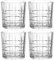Leonardo Spiritii Trink-Gläser 4er Set, spülmaschinenfeste Wasser-Gläser, Saft-Gläser mit Schliff, stoßfestes Gläser-Set, 360 ml, 022758