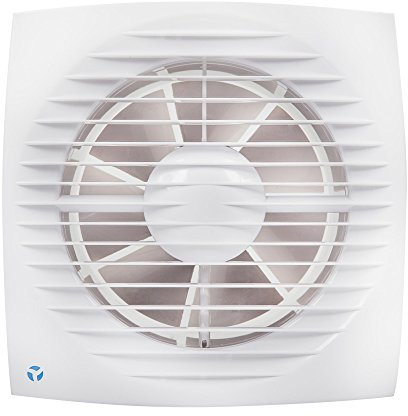 Airflow Aria 100HT Bathroom Extractor Fan with Humidity 60-90% RH & Timer - 100mm Duct – 6.3W, 18.5 l/s Flow, Low SFP 0.34W/L/s, 2-Years Warranty