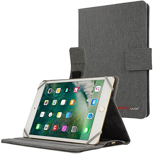 TECHGEAR PowerSuit Folio Case for Apple iPad Mini 5 (2019) 4 3 2 1 Protective Case Cover with Built in 4000mah Power Bank and Stand (Grey) - Fits iPad Mini 5, Mini 4, Mini 3, Mini 2 and Mini