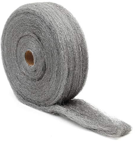 GMT 105044 Stahlwolle Rolle in Industriequalität, Größe M, 2,5-lb Rolle (6 Stück) Beschichtung, Schneidwinkel, Flöte,