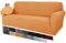 MAXIJIN Creative Jacquard Couchbezüge für 3-Sitzer, Super Stretch rutschfeste Sofabezug für Hunde Haustierfreundliche 1-teilige elastische Möbelschutz-Sofabezüge (3 Sitzer, Orange)