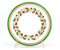CEAR ceramiche - Vassoio Ø cm 32 in ceramica siciliana di Caltagirone con decoro natalizio