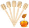 Bâtonnets à miel en bois pour collecter des confitures de confiture portable (15 cm, 20)