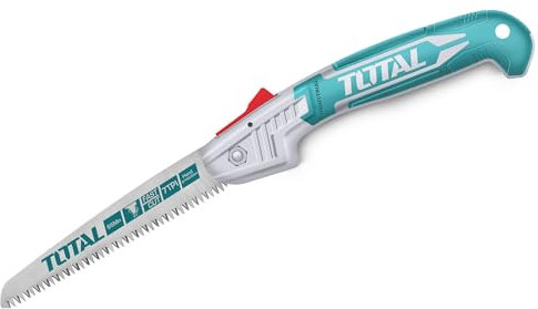 TOTAL - Kappsäge Baumsäge - Dreifachzahnung für Schnelles Schneiden - Länge 180 mm - Ideal für Gartenarbeit - Ergonomischer Griff - Klappbares Design für Einfaches Verstauen