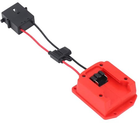 Kinder Reiten Spielzeug Batterie Adapter Kleinkind Ride On Konverter 18V für Peg Perego 48‑11‑1828 (Schwarzer Stecker)