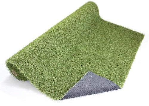LoviStore Erba Sintetica Prato Erbetta Artificiale Spessore 25mm Rotolo Vari Formati Drenante Tappeto Manto Verde Sintetico Tagliabile Resistente per Esterno Balconi Giardino Verande (1x5 mt)