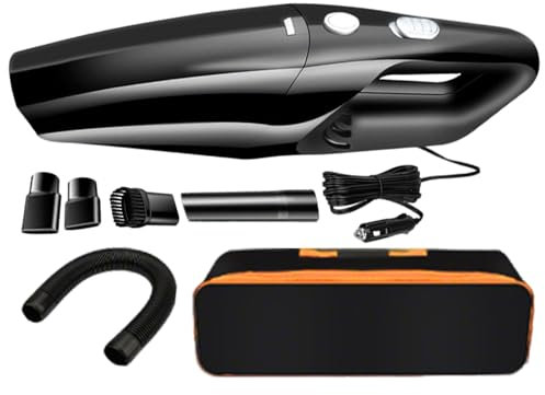 Aspirateur De Voiture, Aspirateur Mobile avec Aspiration 9000 PA, Souffleur d'air Portable pour Intérieur Auto, Cuisine et Bureau