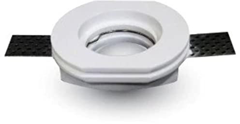 Einbaurahmen versenkbar rund aus Gips LED GU10 Φ100 mm - VT-3650