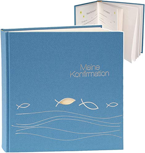 Fotoalbum/Konfirmationsalbum - Meine Konfirmation - Gebunden zum Einkleben - für bis zu 180 Bilder - blanko - Fotobuch/Photoalbum/Album - für Kinder..