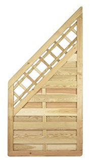 Unbekannt Lärche Dichtzaun Lamellenzaun Rankgitter Abschluß Ecke Rio B90 x H180/90 cm