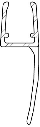 DIWARO. Duschdichtung DD019 | transparent | Länge 1240mm | Ersatzdichtung für Dusche | für Eckduschen, Fünfeckduschen, Viertelkreisduschen