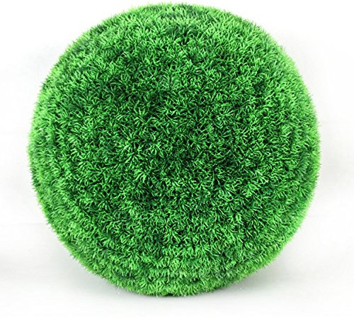 Flikool Artificial Grass Ball Conifer Topiary Hanging Garden Decoration Simulation Artificial Plants Ornaments Decor - Outer Diameter 20cm