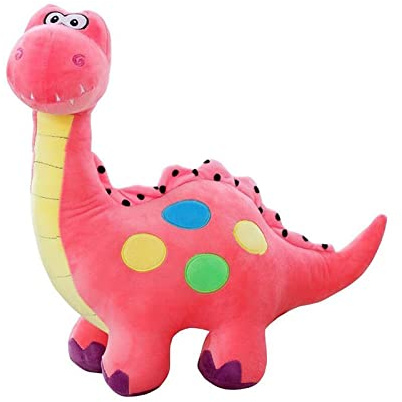 EQLEF Plüsch-Dinosaurier, niedlich, Plüsch, Spielzeug für Kinder, Rosa (Rosa)