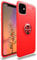 SORAKA Case for iPhone 11 with Ring Holder Soft TPU Slim Fit Case iPhone 11 Case with Metal Plate for Magnetic Car Phone Holder Red