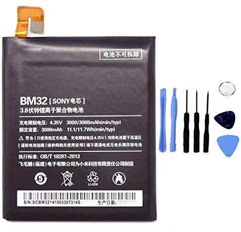 BATTERIA COMPATIBILE CON XIAOMI MI 4 MI4 BM32 ALTA CAPACITÀ 3000MAH CON KIT SMONTAGGIO INCLUSO