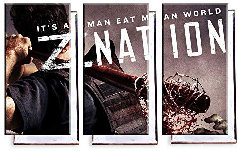 Unified Distribution Z Nation - Dreiteiler (120x80 cm) Kunstdruck auf Leinwand • erstklassige Druckqualität • Dekoration • Wandbild