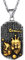 Richsteel Edelstahl Sternzeichen Widder Anhänger Dog Tag Halskette Horoskopf Anhänger für Freunden Ehemann