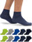 OCERA 10 Paar Kurzschaft Socken für Damen & Herren (unisex) in verschiedenen Farben - Blau-Mix 43/46