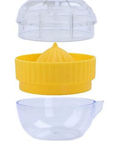 Fruit Press Squeezer Plastic Juicer Juice Lemon Manual Citrus (Color : Yellow)