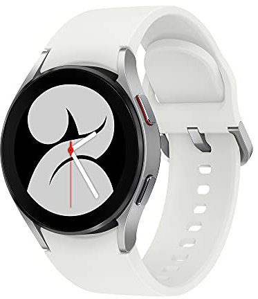Samsung Galaxy Watch4, Runde Bluetooth Smartwatch, Wear OS, Fitnessuhr, Fitness-Tracker, 40 mm, Silver inkl. 36 Monate Herstellergarantie [Exkl. bei Amazon]
