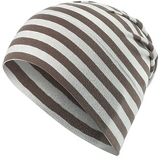 Sterntaler Baby Jungen Beanie Baby GOTS Slouch-Beanie Mütze - Beanie Baby, Kinderbeanie - aus Singlejersey mit Streifen - braun, 49