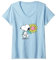 Peanuts Snoopy Daisy T-Shirt mit V-Ausschnitt
