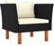 INLIFE Gartensofa Poly Rattan und Eukalyptus Massivholz-5764