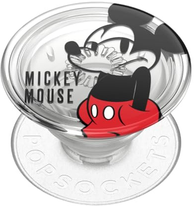 PopSockets: Translucent Phone Grip with Expanding Kickstand, Pop Socket for Phone - Mickey Smirk