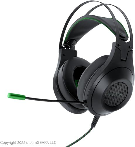 Bionik Sirex - Cuffie da gioco con microfono per Xbox Series XS: driver da 50 mm, memory foam, interruttore mute, fascio di testa regolabile, Xbox One/PS5/Nintendo Switch OLED/PC/Mac