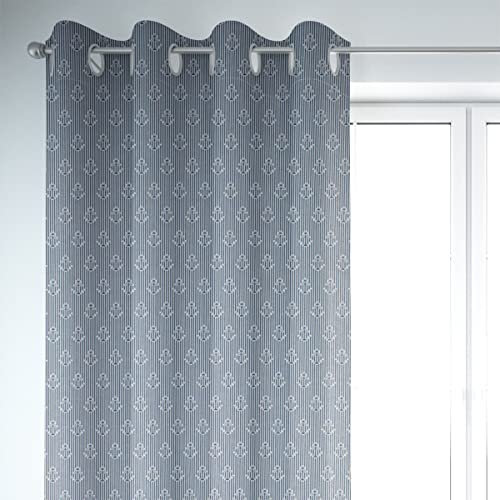 SCHÖNER LEBEN. Vorhang Iconic Anchor Stripe Anker Streifen blau weiß 2, Gardinen Aufhängung:Ösen