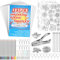 Schrumpffolie 183 Stücks Schrumpffolien Set, A4 Schrumpffolien zum Basteln Set, Schrumpffolie Basteln zum Bastelset, Schrumpfen Kunststoff für Weihnachten Kinder zum Markieren kreativer DIY-Basteln