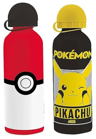 2 bottiglie in alluminio per bambini, 500 ml, 21 cm, senza BPA, riutilizzabili, isolanti, in metallo, per palestra, viaggi, scuola sportiva