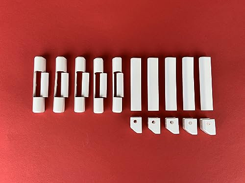 Roto Abdeckkappen Serie NT in weiß Bandseite K für Ecklager, Scherenlager, Axerlager, Axerarm, Eckband (5er Set weiß)