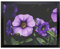 Lap Tray with Cushion | Purple Flowers | Padded Bean Bag Cushion | For Eating, Working, Crafting, Laptop | Portable Table Desk